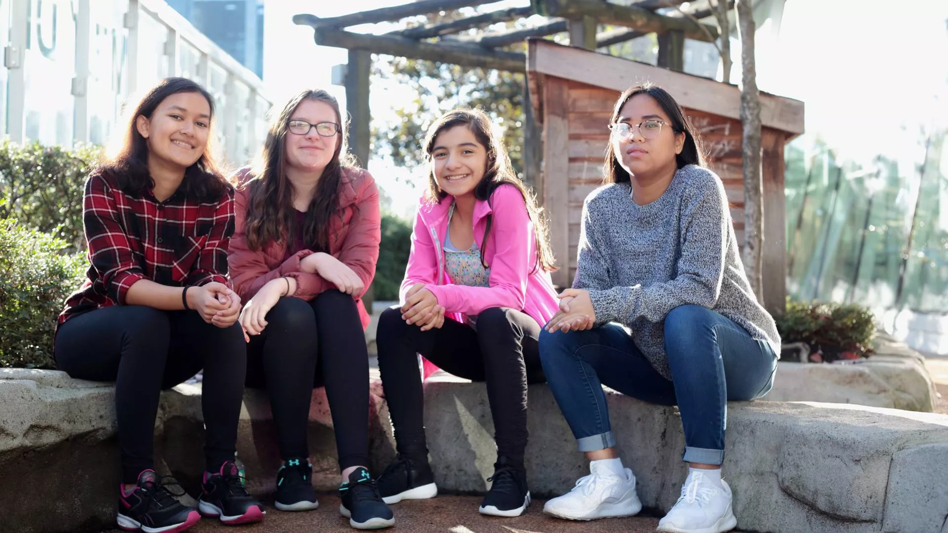 Group of participants in free YMCA youth program in Vancouver