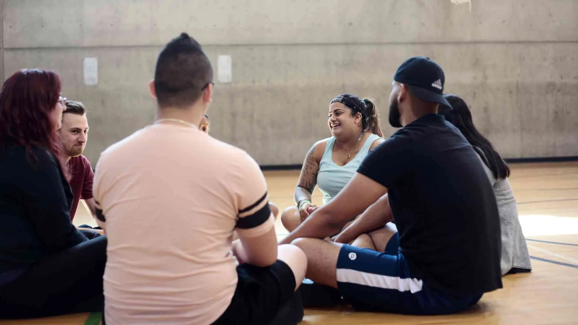 A group of diverse students participating in the Alternative Suspension YMCA youth program