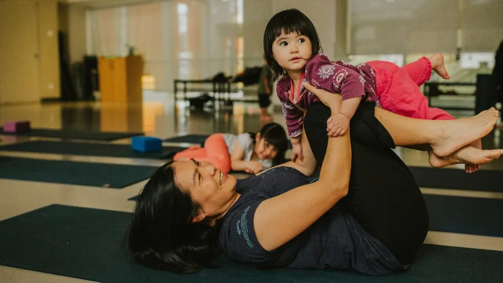 Parent with child