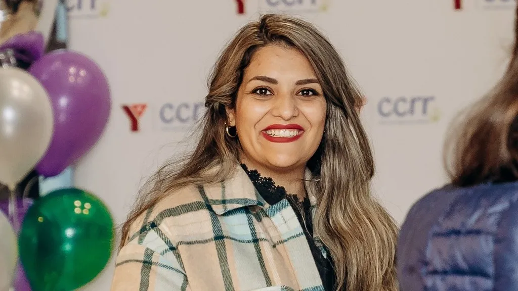Woman smiling