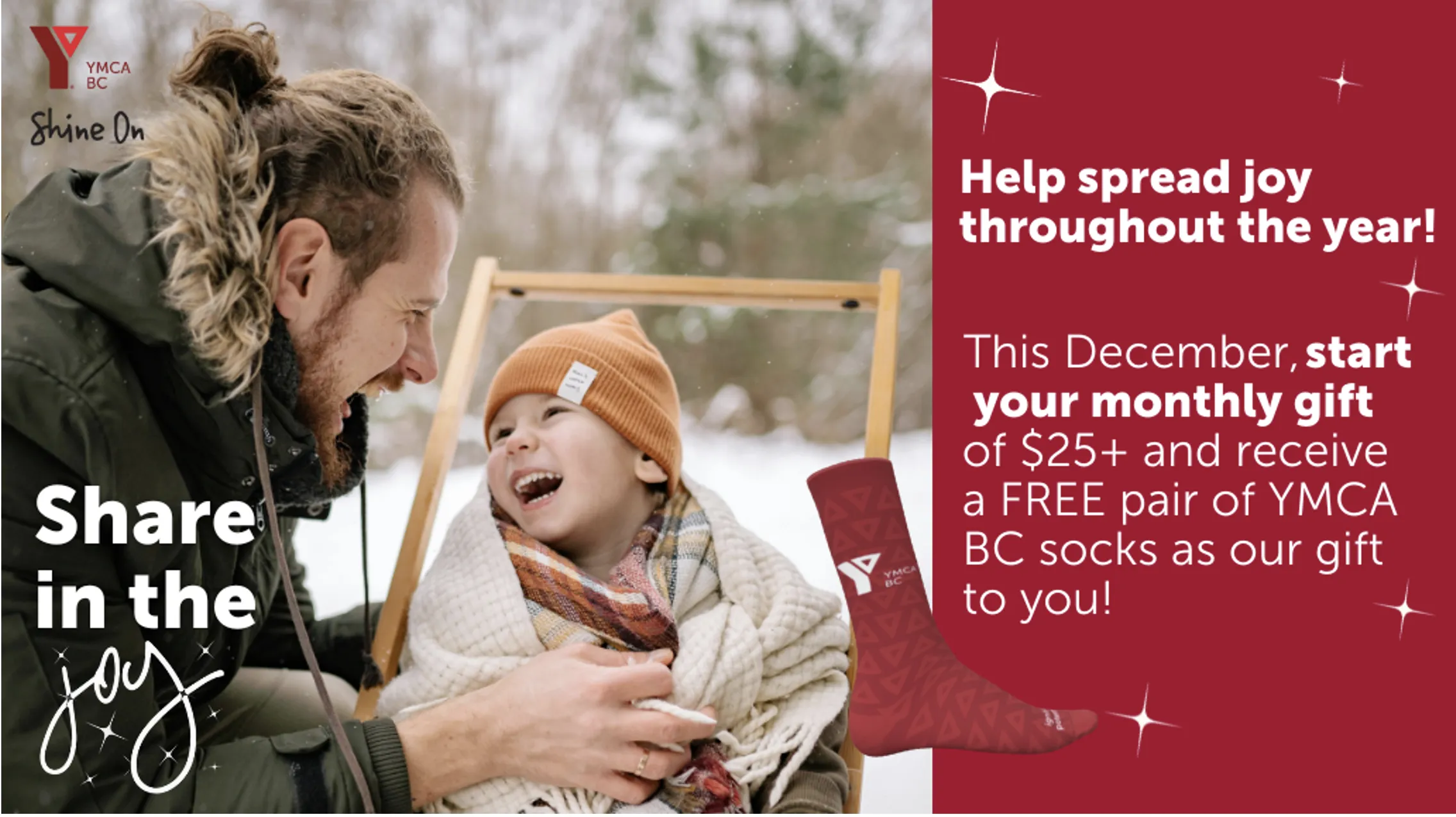 YMCA BC Share in the Joy Campaign