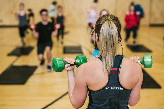 Fitness volunteer at the Bettie Allard YMCA in Coquitlam