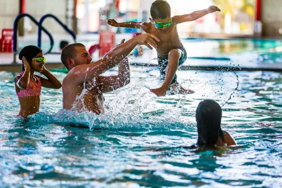 Family Pool Time