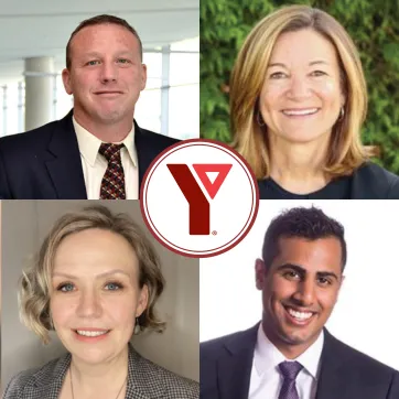 Clockwise from top left, James Mandigo, Lynn Pelletier, Keivan Hirji and Megan Stowe are the newest members of the YMCA BC Board of Directors