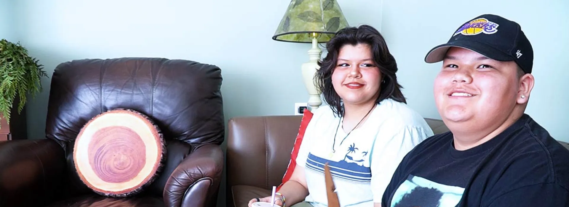 Two Mind Medicine participants sitting on a couch
