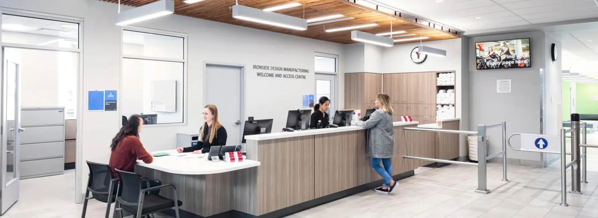 Bob Chan-Kent Family YMCA membership desk