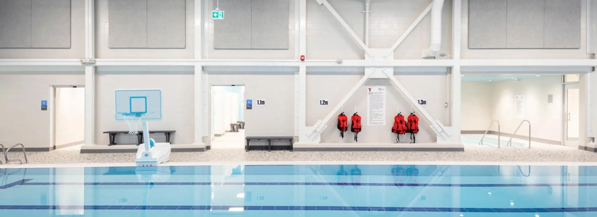 The swimming pool in the Bob Chan-Kent Family YMCA